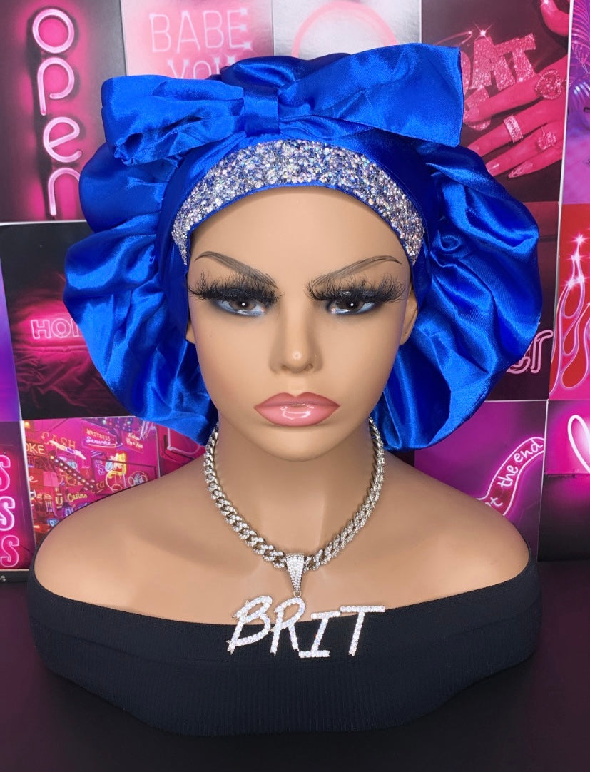 Bling Bonnet Royal Blue