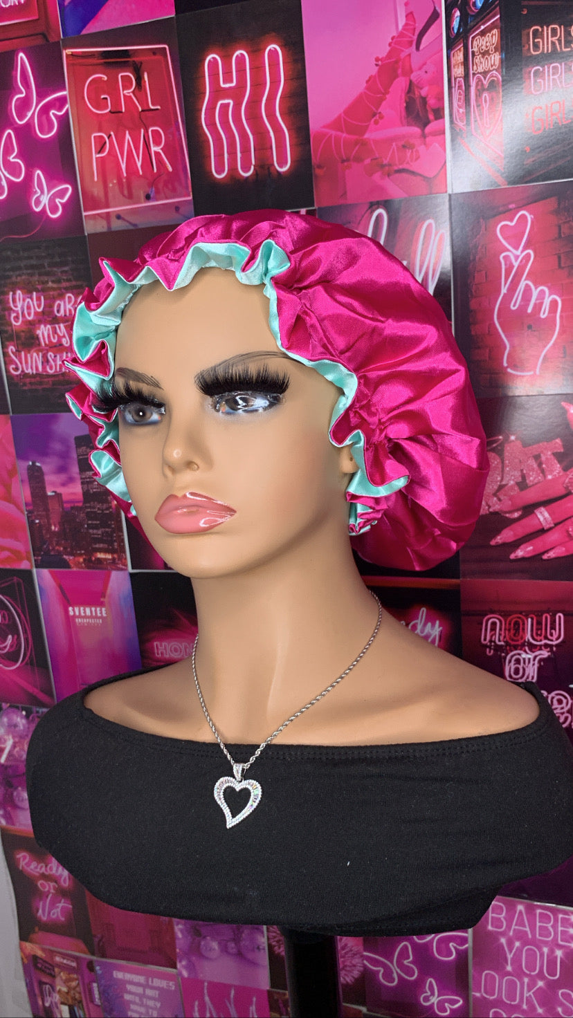 Fuchsia/Teal Bonnet